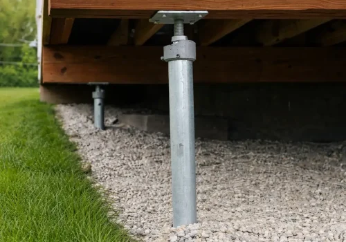 Sous-structure d'un deck en bois